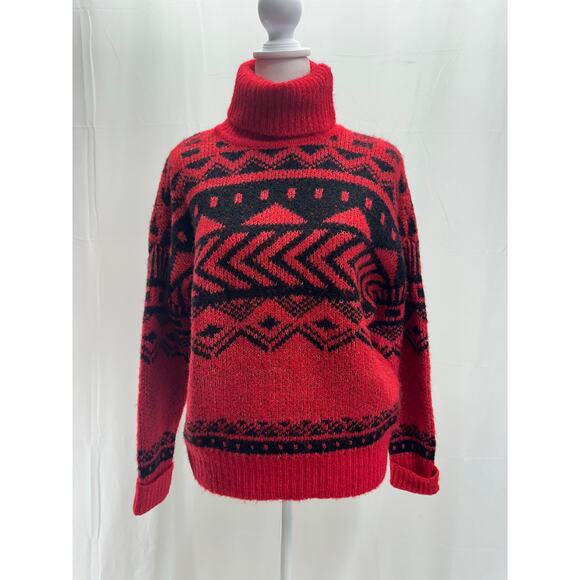 Noisy may red/black sweater XS NWTS - Picture 1 of 5